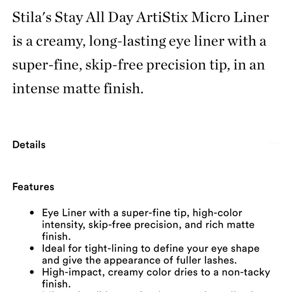 Stila Stay All Day ArtStix Micro Liner